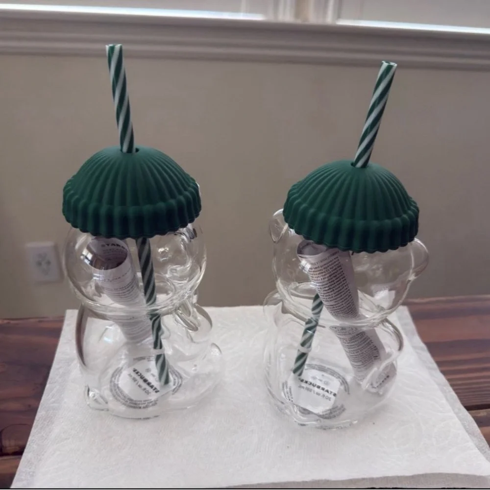 (Set of 2) Starbucks Bear Barista cups collectable - Picture 3 of 3